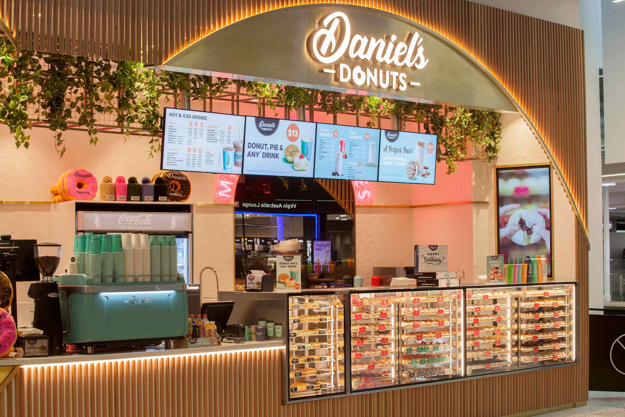 Daniels Donuts Melbourne Airport Front Side View